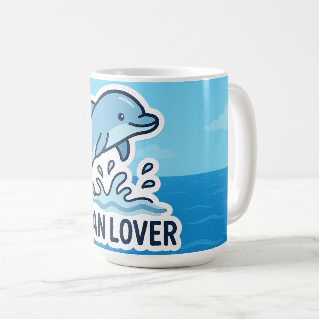 Caneca De Café Dolphin Vibes (Frente Esquerda)