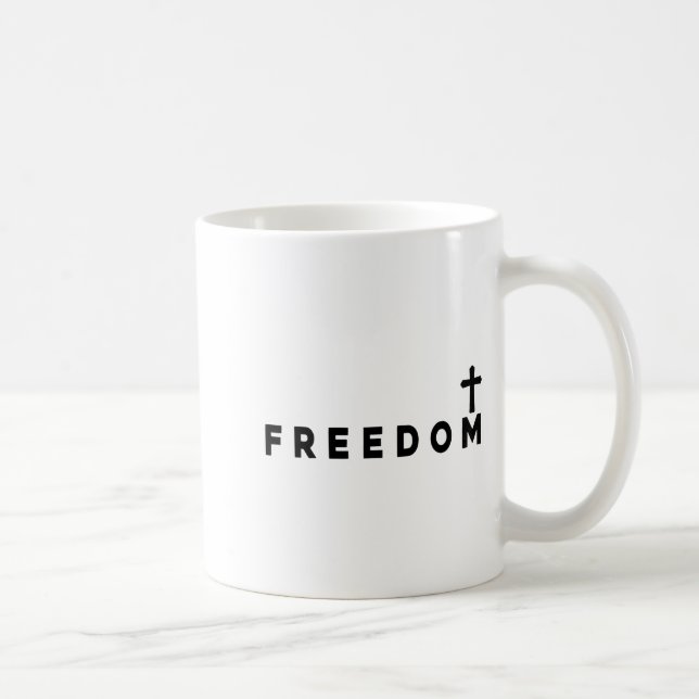 Caneca De Café Dom Christian Cross Patriotic  (Direita)