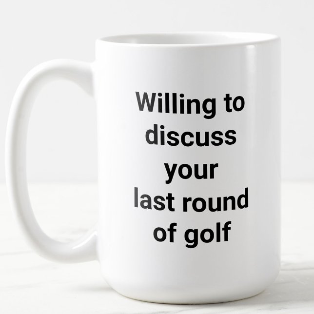 Caneca De Café Dom de Pai de Golfe Engraçado Humor Golf Talk (Criador carregado)