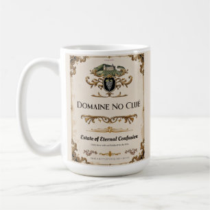 Caneca De Café Domaine No Clué - Parody Wine Label Mug