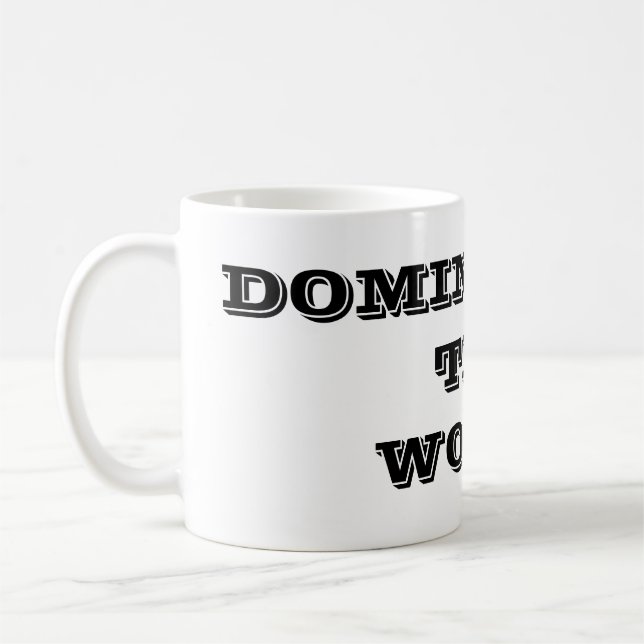 Caneca de Café Dominando o Mundo (Esquerda)