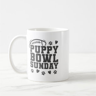 Caneca De Café Domingo do Bowl de Cachorrinho Super Jogo de Futeb