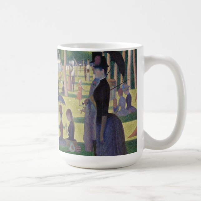 Caneca De Café Domingo em La Grande Jatte por Georges Seurat (Direita)