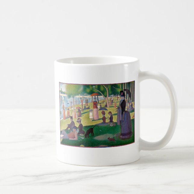 Caneca De Café Domingo na pintura de La Grande Jatte Seurat (Direita)
