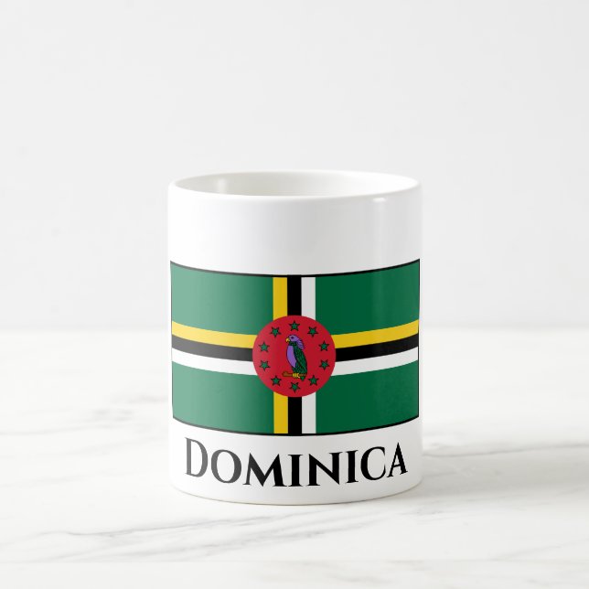 Caneca De Café Dominica Flag (Centro)