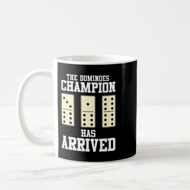 Caneca De Café Dominoes Game Engraçado Gift (Esquerda)
