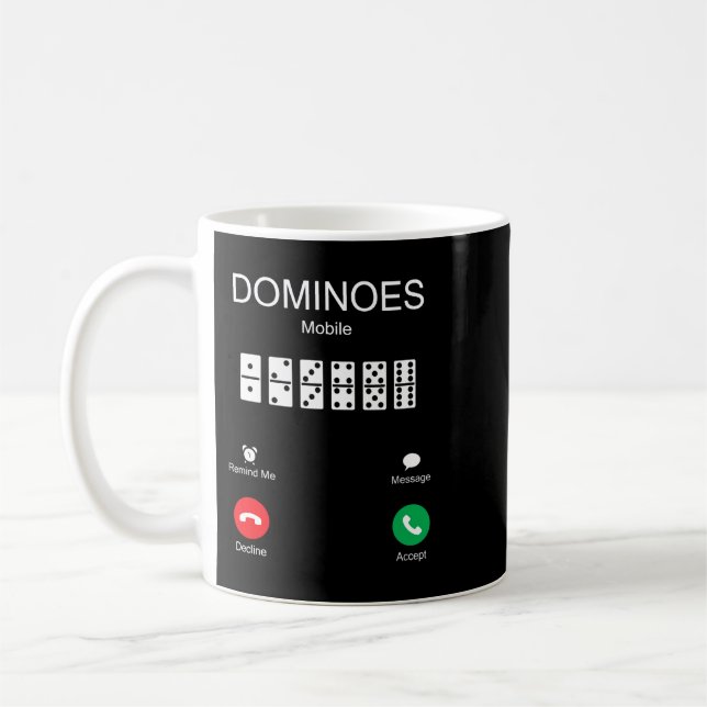 Caneca De Café Dominós estão chamando de presente engraçado para  (Esquerda)