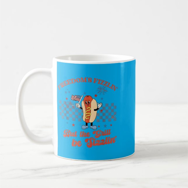 Caneca De Café Doms Fizzlin Grill Seja Sizzlin Engraçado Liberal  (Esquerda)