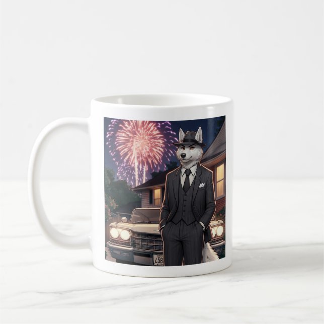 Caneca De Café Don Lupo Canino "4 de Julho"   (Esquerda)