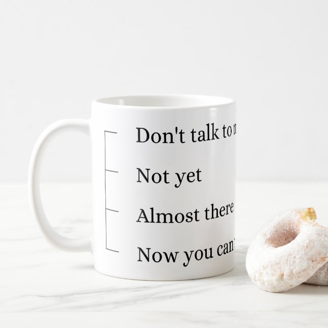Caneca De Caf Dont talk to me, coffee cup. | Zazzle Brasil