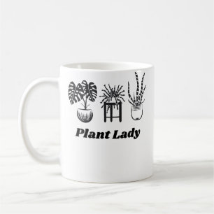Caneca De Café Dona das Plantas Casa Engraçada Plantas Jardinagem