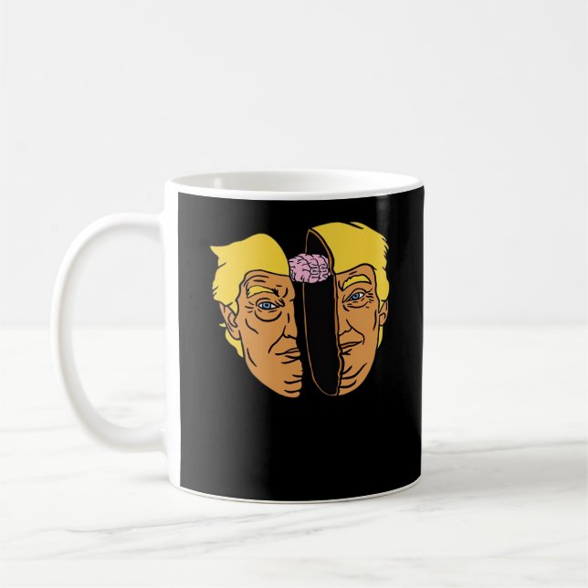 Caneca De Café Donald Brain Trumpkin Trabalho de arte (Esquerda)