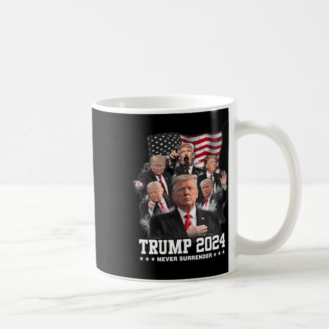 Caneca De Café Donald J Trump 2024 Nunca Renderize (Direita)