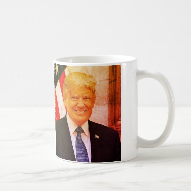 Caneca De Café  Donald J. Trump, 45º Presidente dos EUA (Direita)
