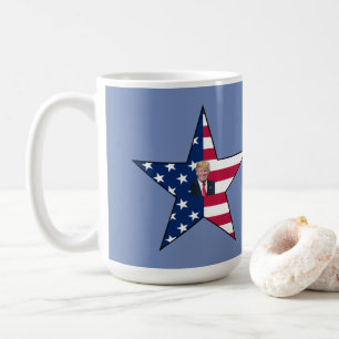 Caneca De Café Donald J. Trump~ Presidente~ US Flag~ Star ~ MAGA