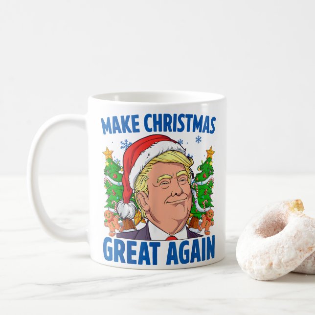 Caneca De Café Donald Trump (Com Donut)