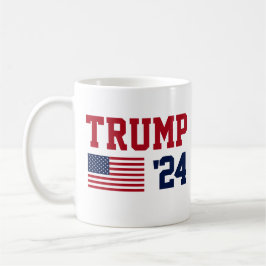 Caneca De Café Donald Trump 2024 American Flag