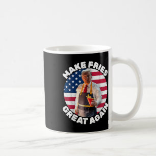 Caneca De Café Donald Trump 2024 Francês Fry - Make French Fries