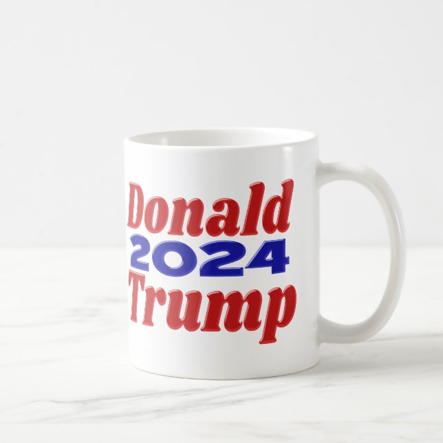 Caneca De Café Donald Trump 2024 metade (Direita)