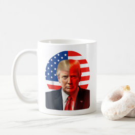 Caneca De Café Donald Trump 2024 Presidente Legend American Flag