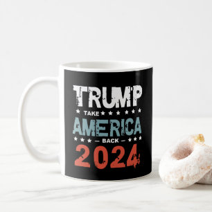 Caneca De Café Donald Trump 2024 Retire a Eleição Americana