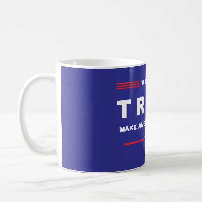 Caneca De Café Donald Trump 2024 Retire Novamente a América (Esquerda)