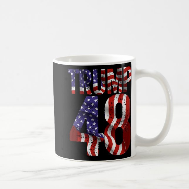 Caneca De Café Donald Trump 2028 Trump 45 47 48º Presidente Ameri (Direita)