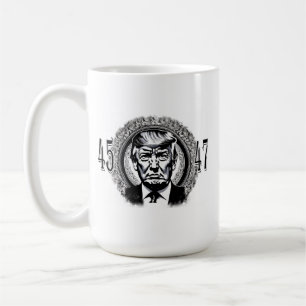Caneca De Café Donald Trump 45/47