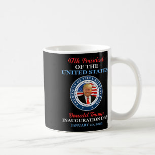 Caneca De Café Donald Trump 47º Presidente Posse 2025 EUA