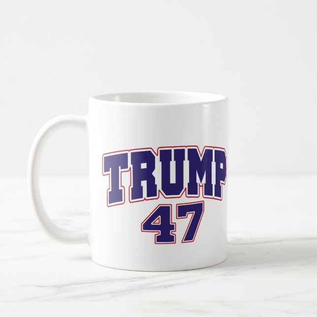 Caneca De Café Donald Trump 47 (Esquerda)