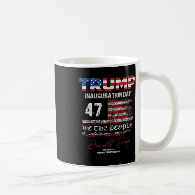 Caneca De Café Donald Trump 47.º Presidente 2025 Inauguração dos  (Direita)