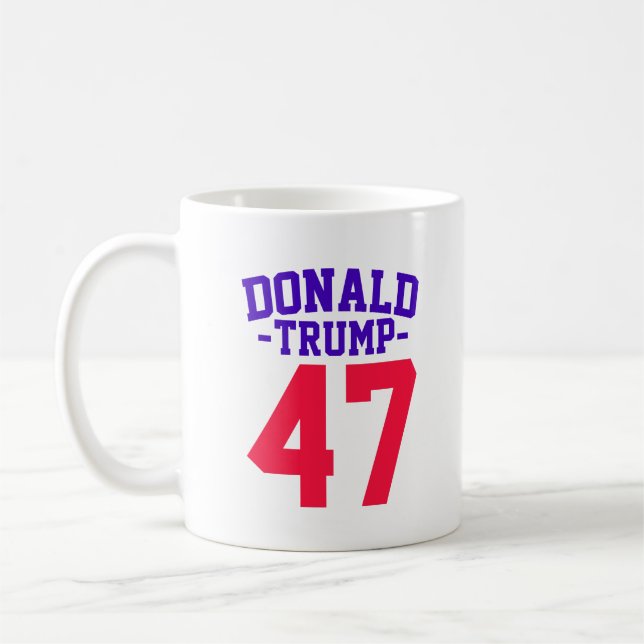 Caneca De Café Donald Trump 47 Eleição Presidencial 2024 (Esquerda)