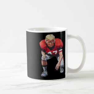 Caneca De Café Donald Trump 47 Jogador de Futebol Americano Engra