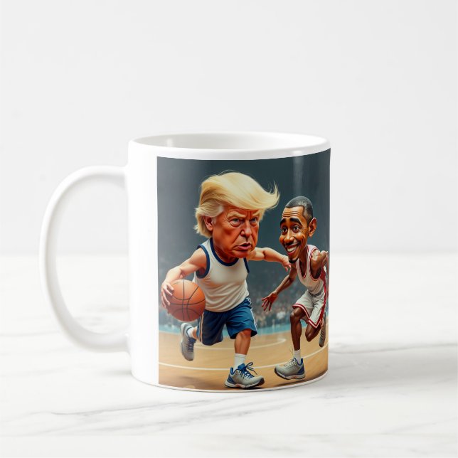 Caneca De Café Donald Trump Barack Obama (Esquerda)