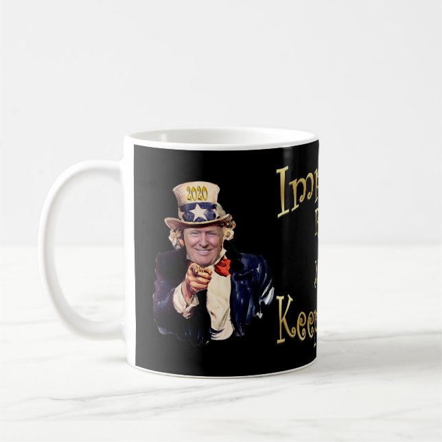Caneca De Café Donald Trump ~ Comemorative Mug ~ 11/3/2020 ~ (Esquerda)