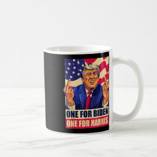 Caneca De Café Donald Trump Dedo Médio Biden Harris América Re