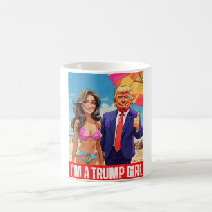 CANECA DE CAFÉ DONALD TRUMP - EU SOU UMA GAROTA TRUMP