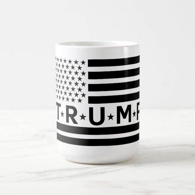 Caneca De Café Donald Trump Flag 2024 Retire a América (Centro)