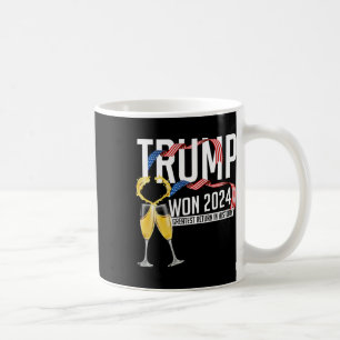 Caneca De Café Donald Trump Ganhou Inauguração da Eleição de 2024