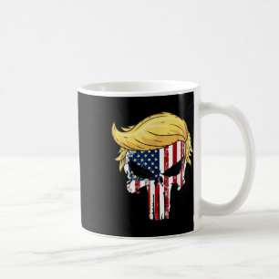 Caneca De Café Donald Trump Hair Presidente Skull Leve América de