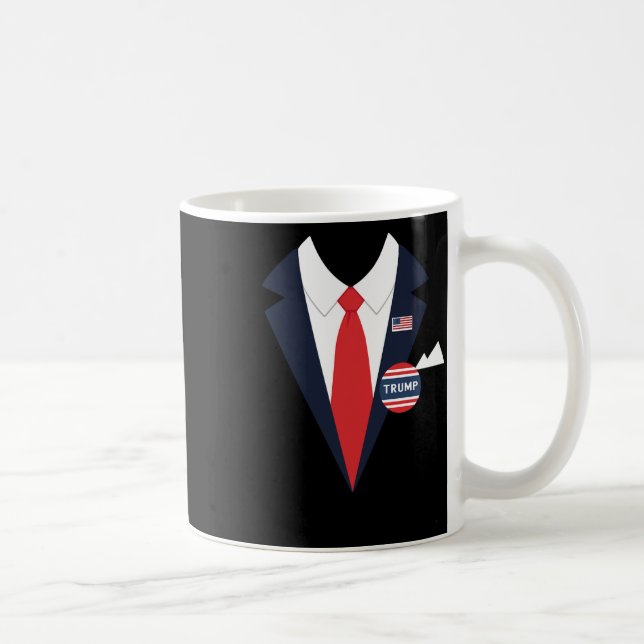 Caneca De Café Donald Trump Halloween Costume Crianças Engraçadas (Direita)