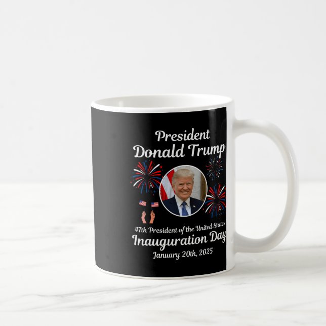Caneca De Café Donald Trump Inauguration Day 2025 47th U.A. Presi (Direita)