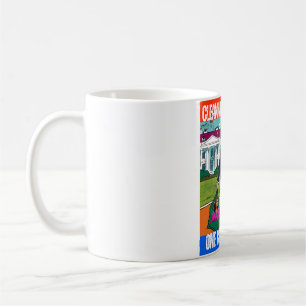 CANECA DE CAFÉ DONALD TRUMP - LIMPAR A AMÉRICA, UM SACO POR VEZ