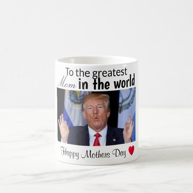 Caneca De Café Donald Trump MUG para presente de dia de as mães (Centro)