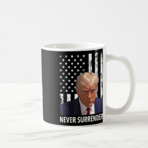 Caneca De Café Donald Trump Mug Shot - Nunca rendam F Americano