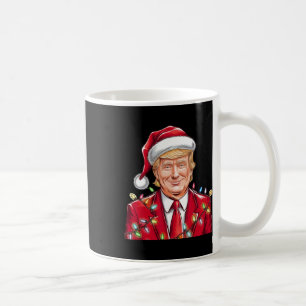 Caneca De Café Donald Trump Natal Engraçado Mega Santa Hat