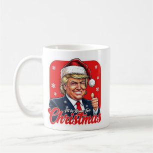 Caneca De Café Donald Trump Natal Papai Noel Art