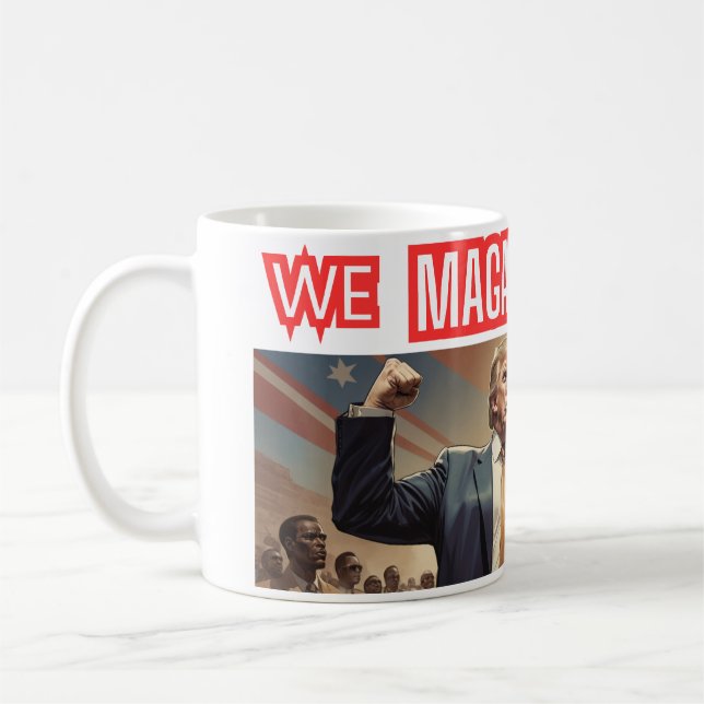 Caneca De Café Donald Trump "Nós MAGA Juntos Mural Mug" (Esquerda)