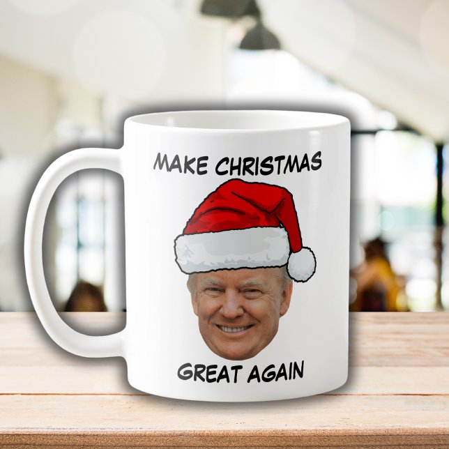 Caneca De Café Donald Trump Papai Noel faz Excelente de Natal nov (Criador carregado)