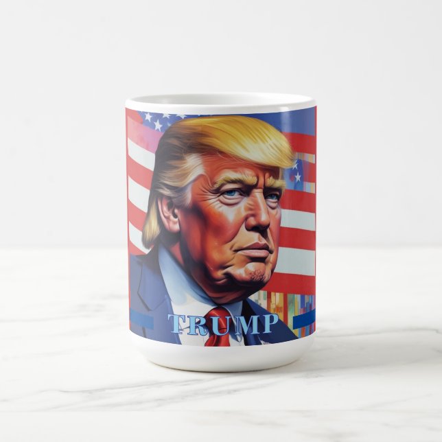 Caneca De Café Donald Trump Pop Art (Centro)